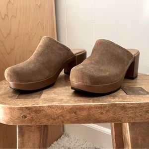 Crown Vintage Suede Clog Mules